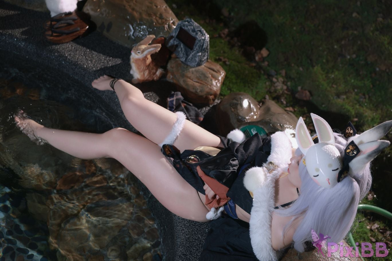 Cosplayer G44 wont get hurt azur lane Rafite yukata PixiBB.COM 015