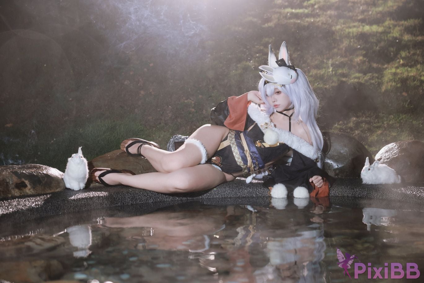 Cosplayer G44 wont get hurt azur lane Rafite yukata PixiBB.COM 017