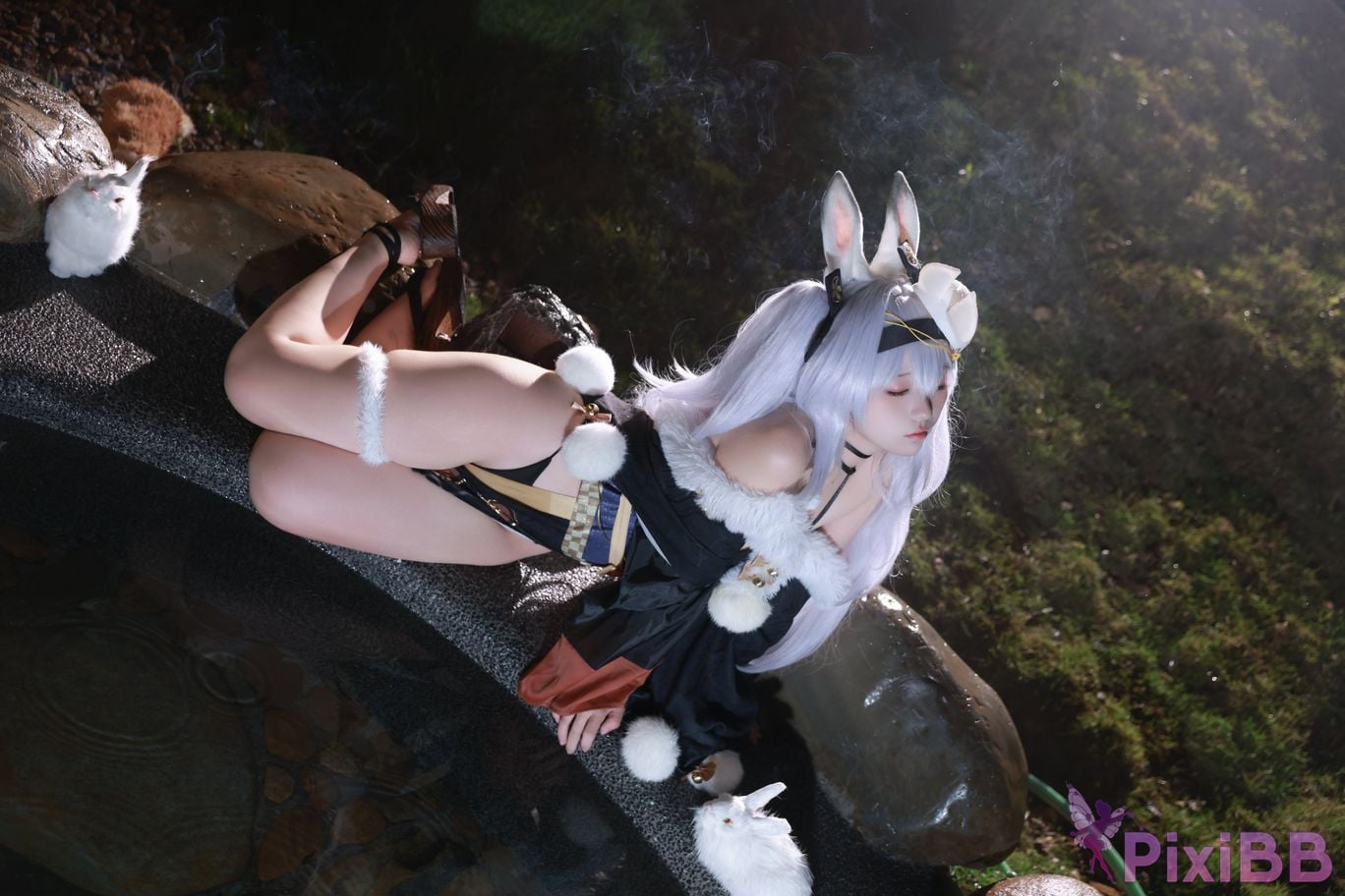 Cosplayer G44 wont get hurt azur lane Rafite yukata PixiBB.COM 018
