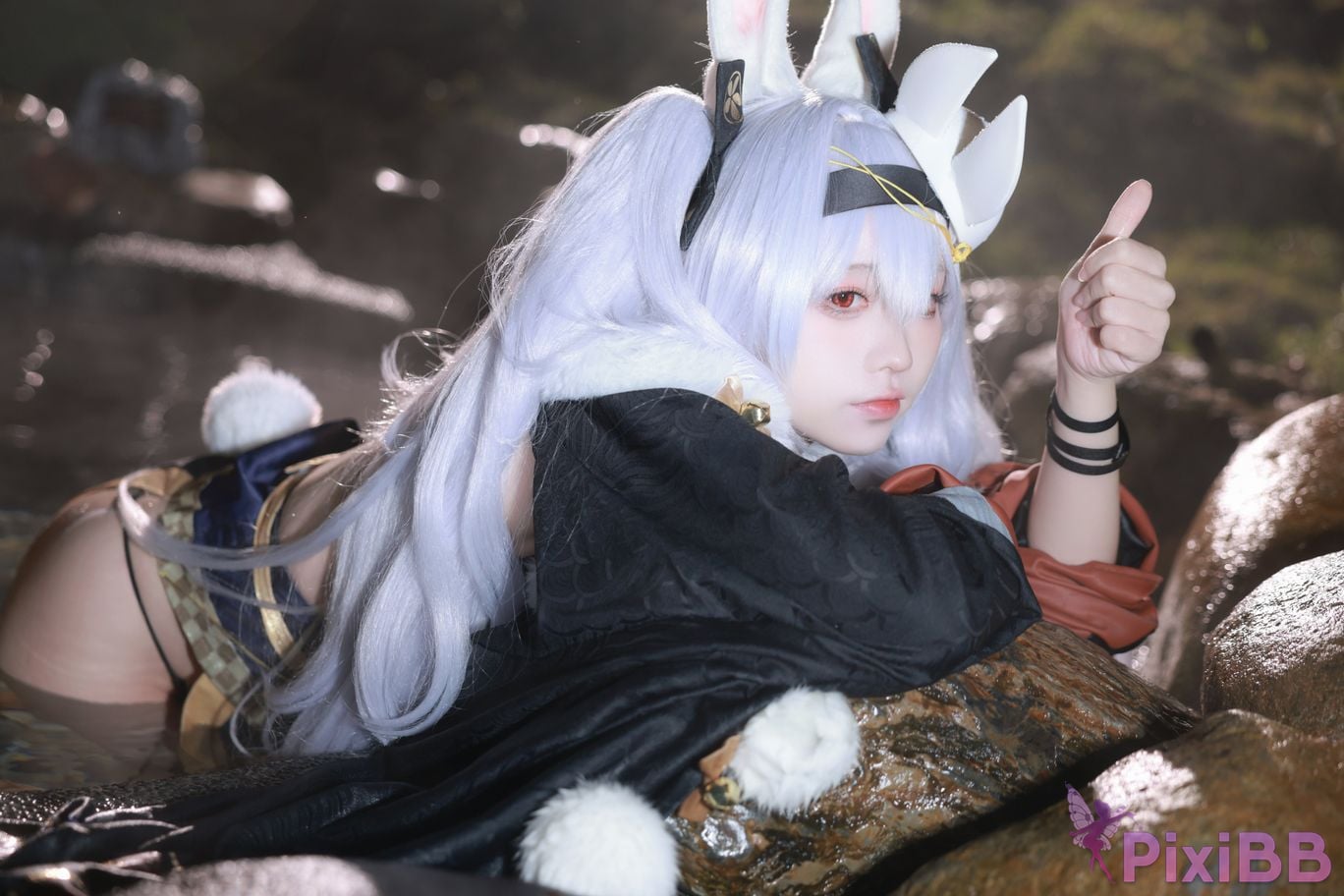 Cosplayer G44 wont get hurt azur lane Rafite yukata PixiBB.COM 024