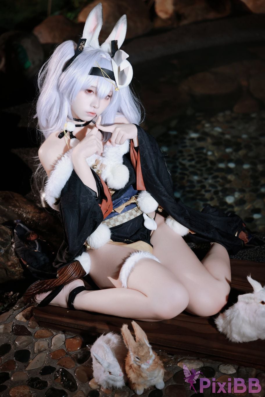 Cosplayer G44 wont get hurt azur lane Rafite yukata PixiBB.COM 038