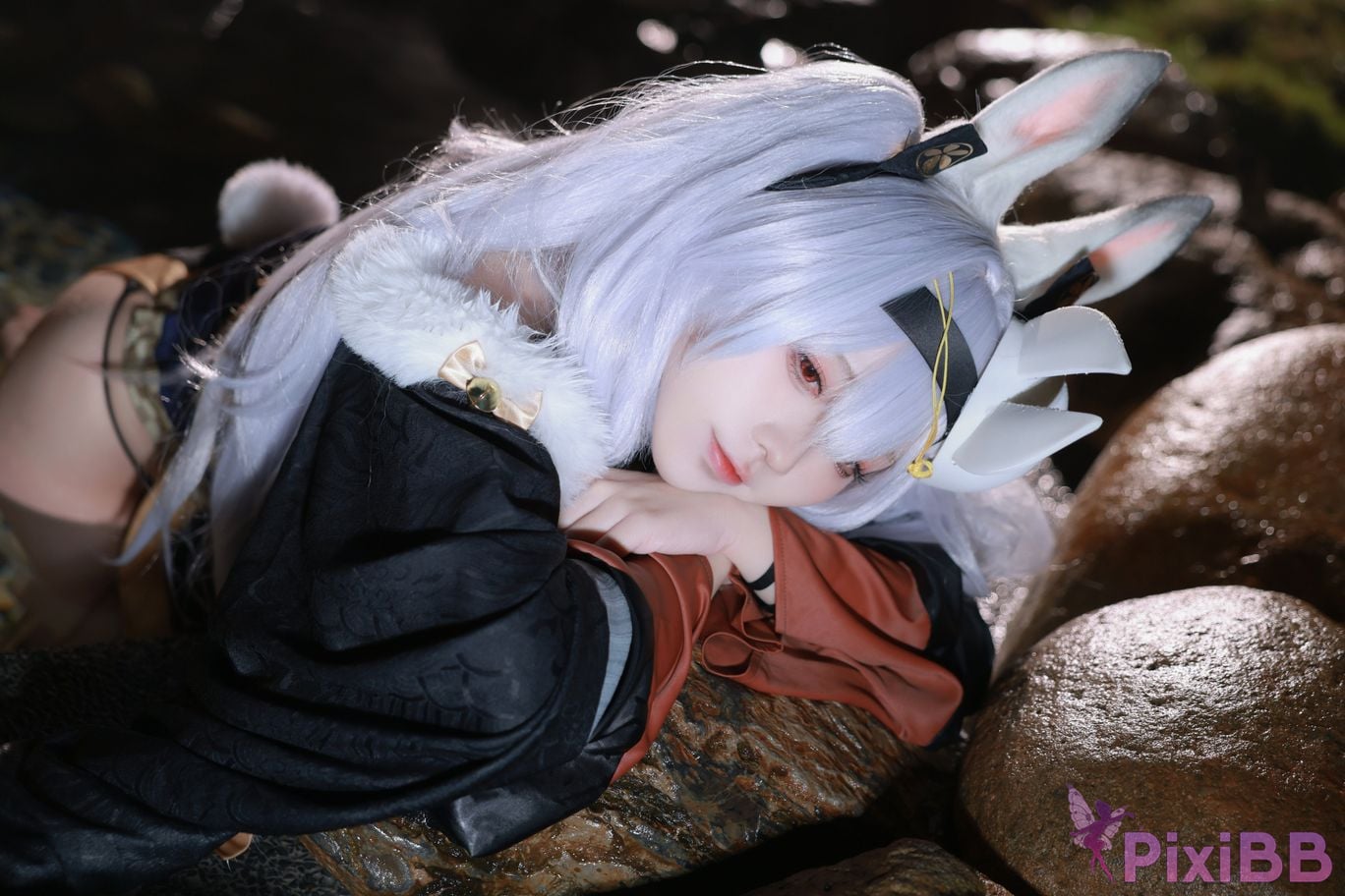 Cosplayer G44 wont get hurt azur lane Rafite yukata PixiBB.COM 041