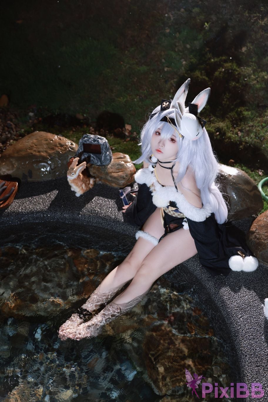 Cosplayer G44 wont get hurt azur lane Rafite yukata PixiBB.COM 044