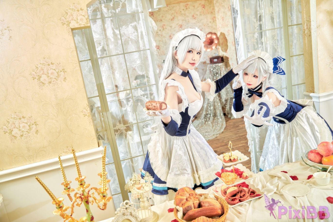 Cosplayer Minamoto Saki meow judah Yuta azur lane Belfast PixiBB.COM 005