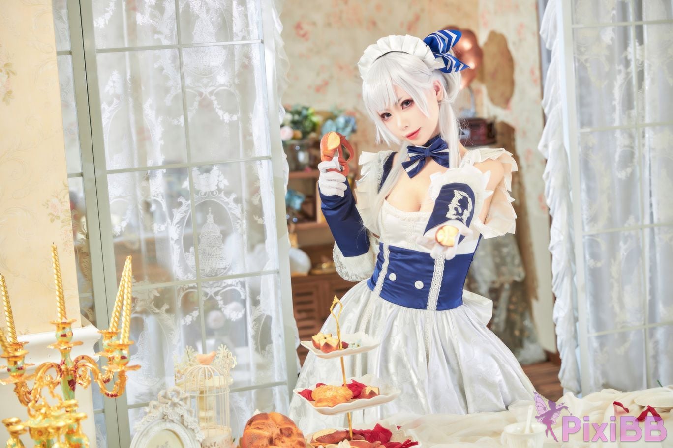 Cosplayer Minamoto Saki meow judah Yuta azur lane Belfast PixiBB.COM 015