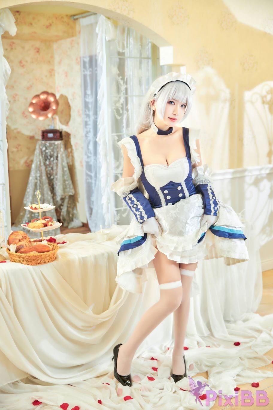 Cosplayer Minamoto Saki meow judah Yuta azur lane Belfast PixiBB.COM 017