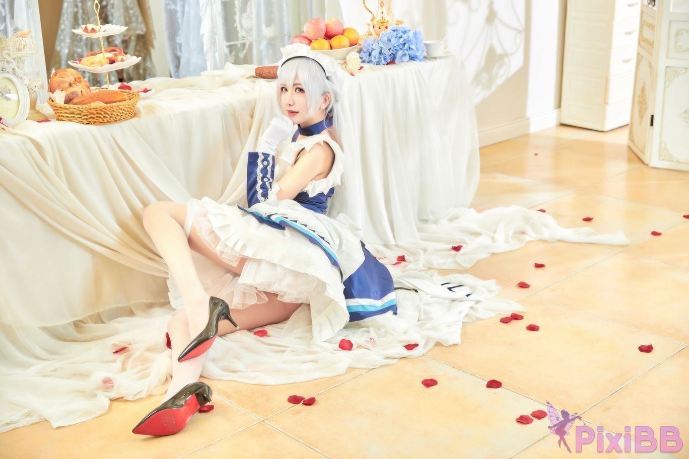 Cosplayer Minamoto Saki meow judah Yuta azur lane Belfast PixiBB.COM 020