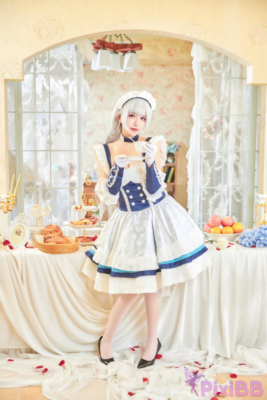 Cosplayer Minamoto Saki meow judah Yuta azur lane Belfast PixiBB.COM 021