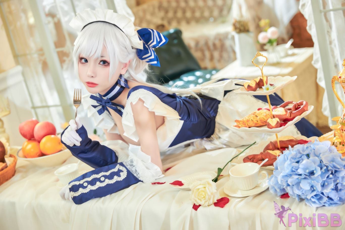 Cosplayer Minamoto Saki meow judah Yuta azur lane Belfast PixiBB.COM 024