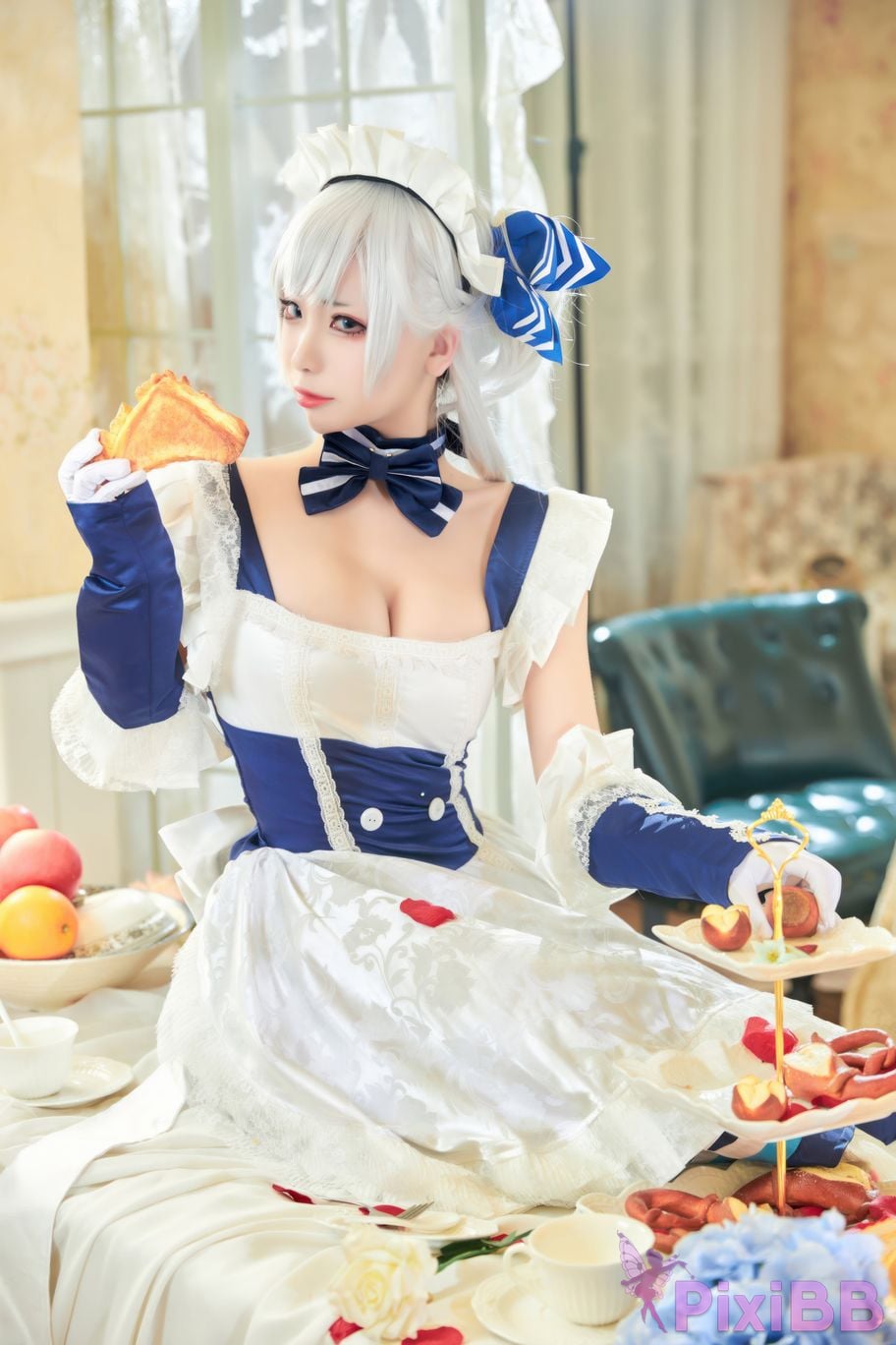 Cosplayer Minamoto Saki meow judah Yuta azur lane Belfast PixiBB.COM 025