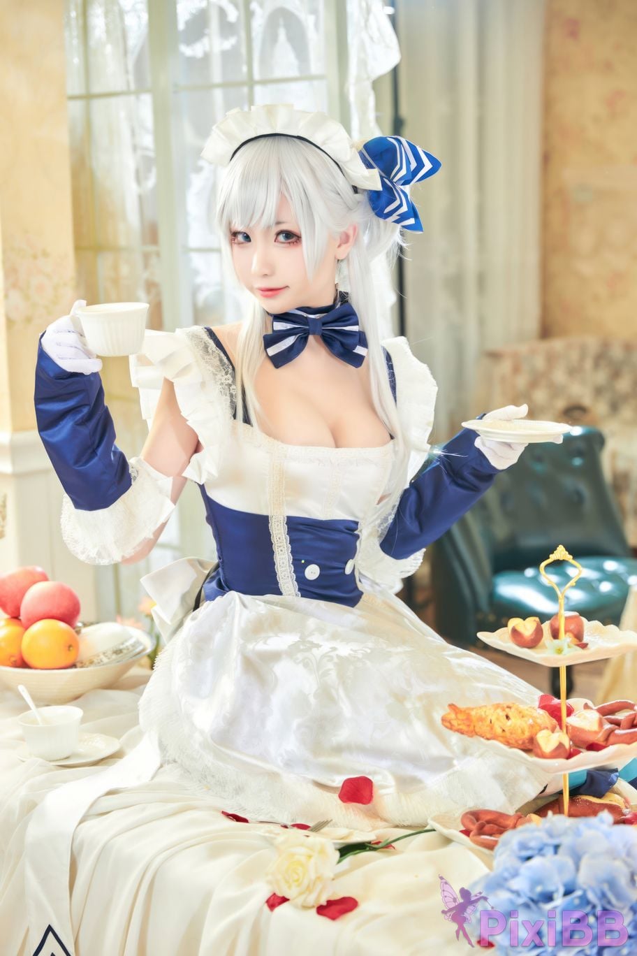 Cosplayer Minamoto Saki meow judah Yuta azur lane Belfast PixiBB.COM 026