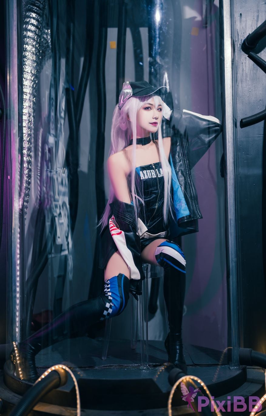 Cosplay Yuanshaxi Meow Azur Blue Line Enterprise PixiBB.COM 010