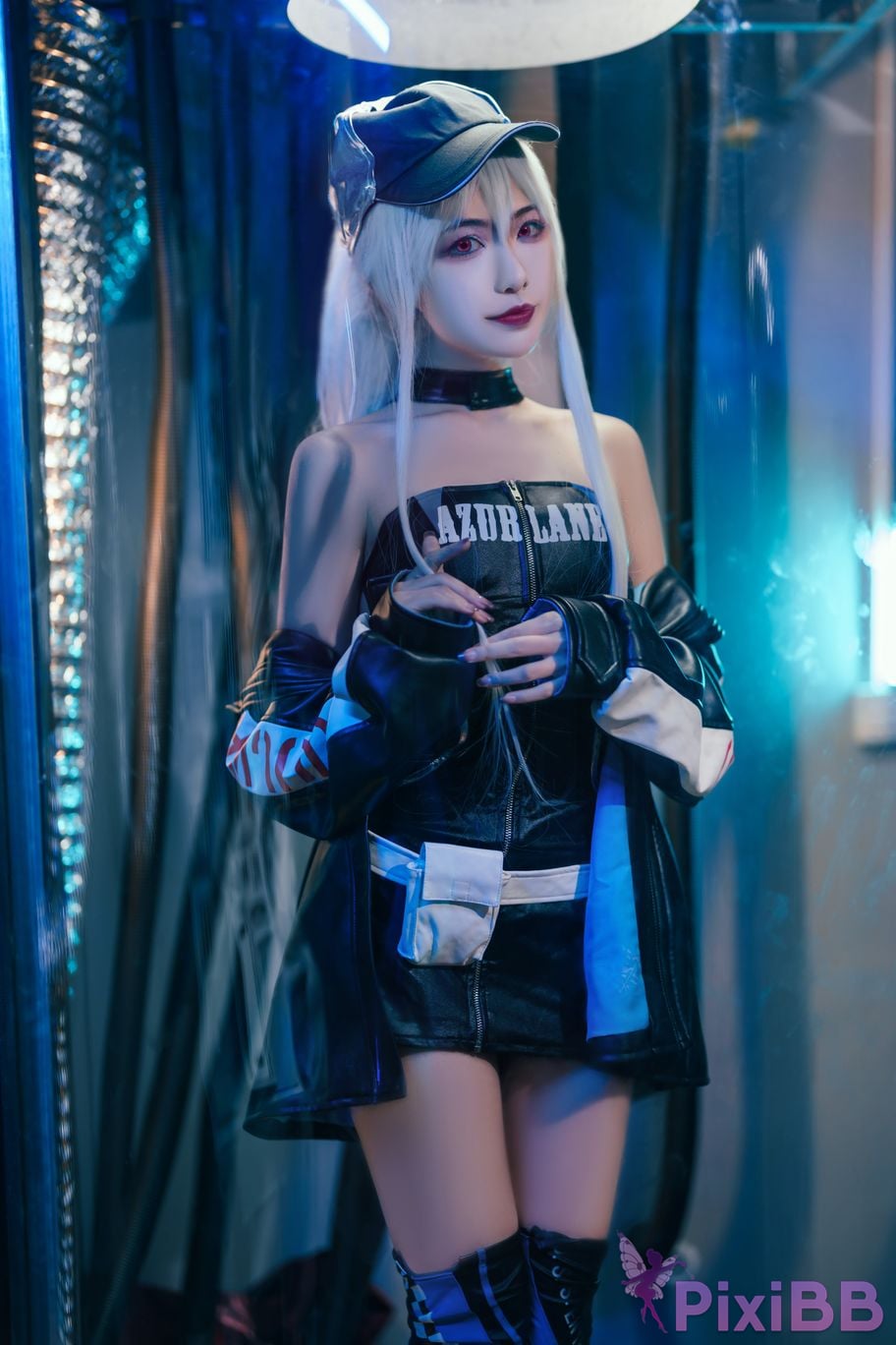 Cosplay Yuanshaxi Meow Azur Blue Line Enterprise PixiBB.COM 019