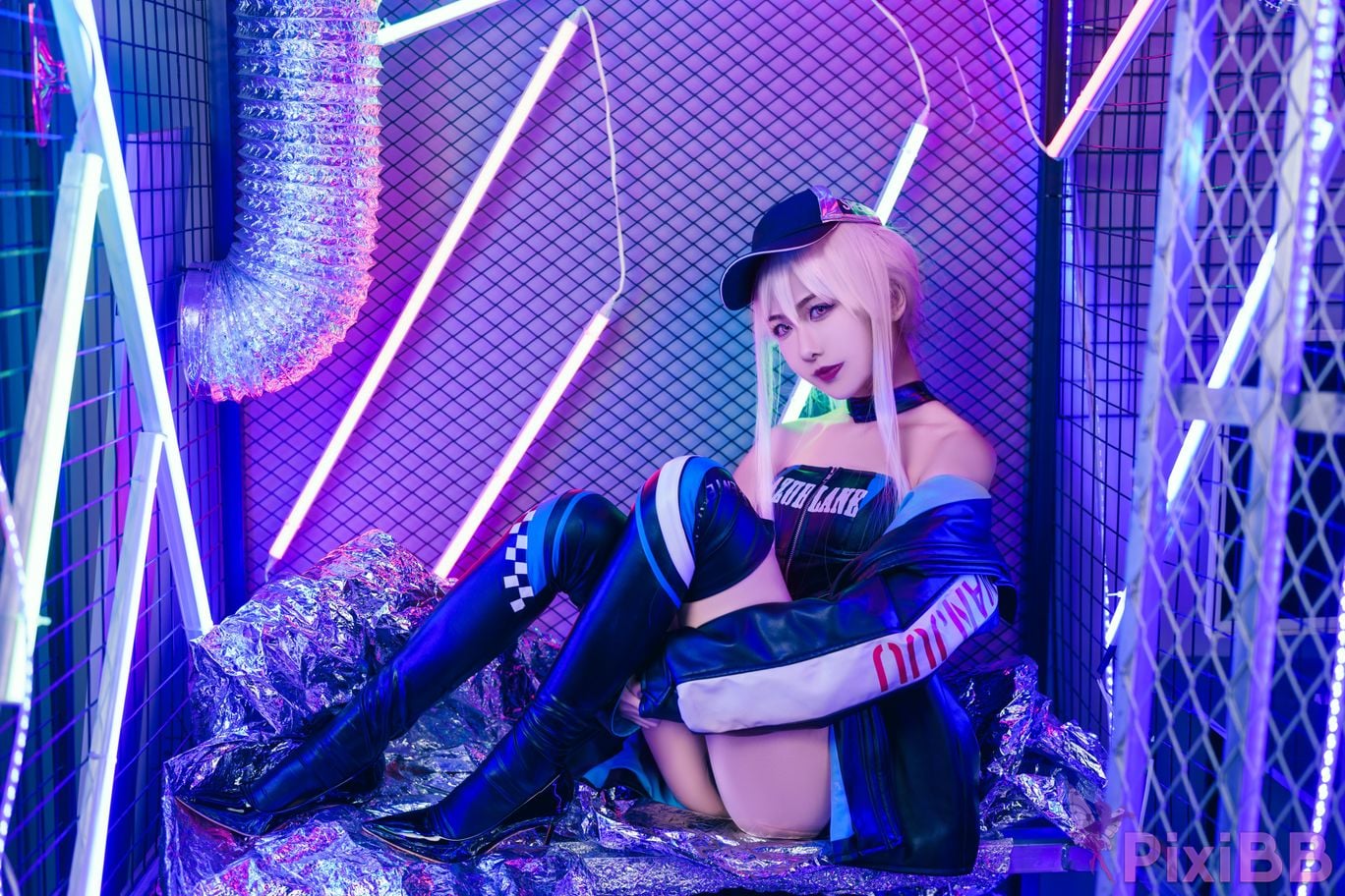 Cosplay Yuanshaxi Meow Azur Blue Line Enterprise PixiBB.COM 022