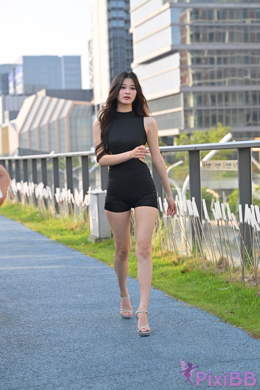 Featured Street Photography Works No.5965 One piece large backless tights PixiBB.COM 031