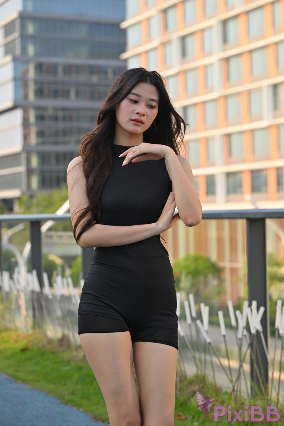 Featured Street Photography Works No.5965 One piece large backless tights PixiBB.COM 043