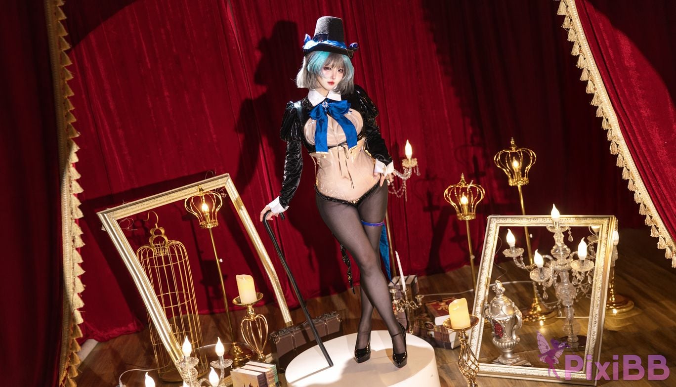Cosplayer soso swish azur lane Cheshire magician PixiBB.COM 036