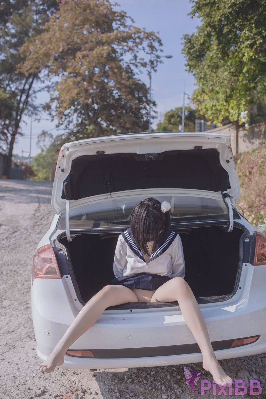 Cosplayer Youbao three years old Tied to the trunk after school PixiBB.COM 026