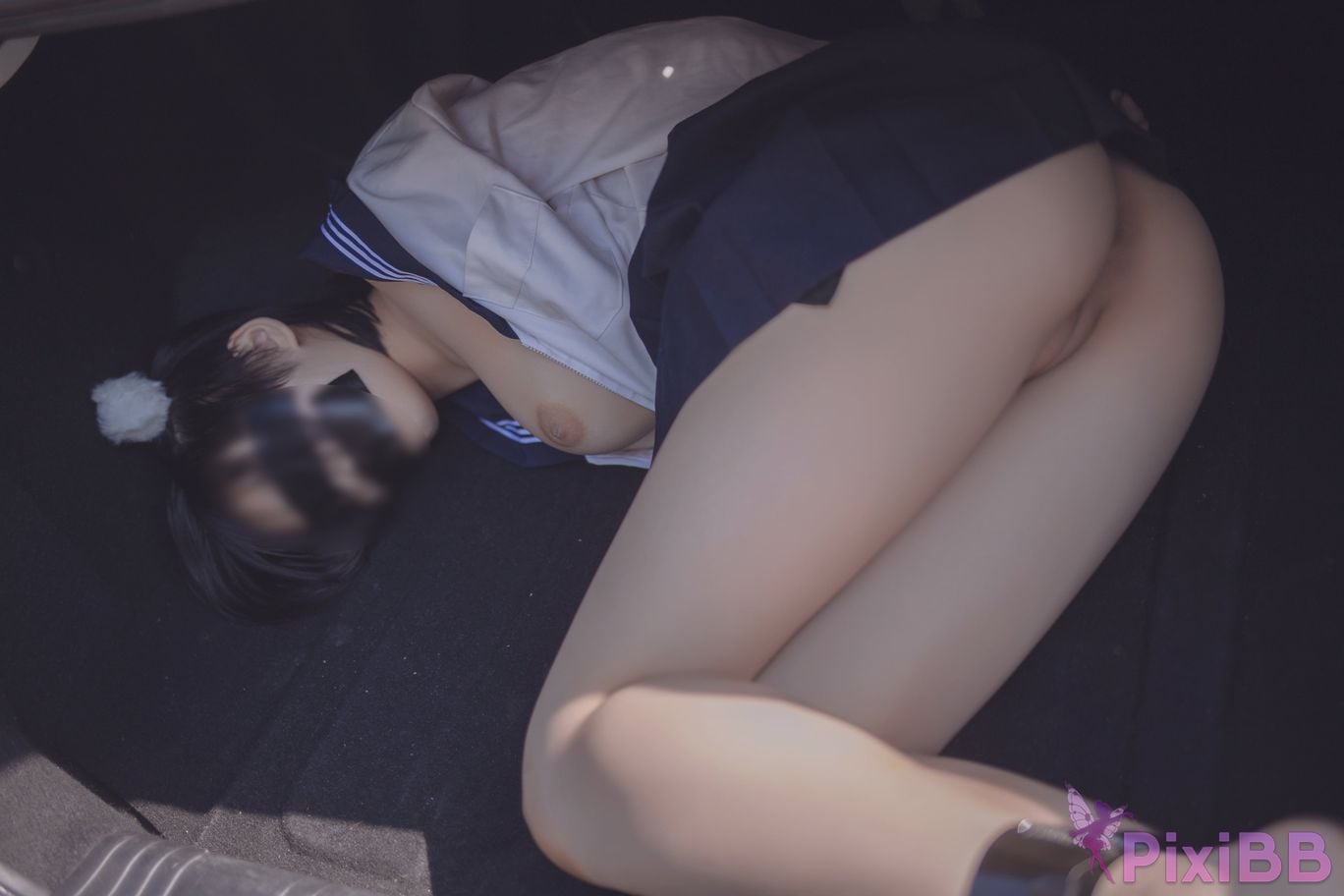 Cosplayer Youbao three years old Tied to the trunk after school PixiBB.COM 037