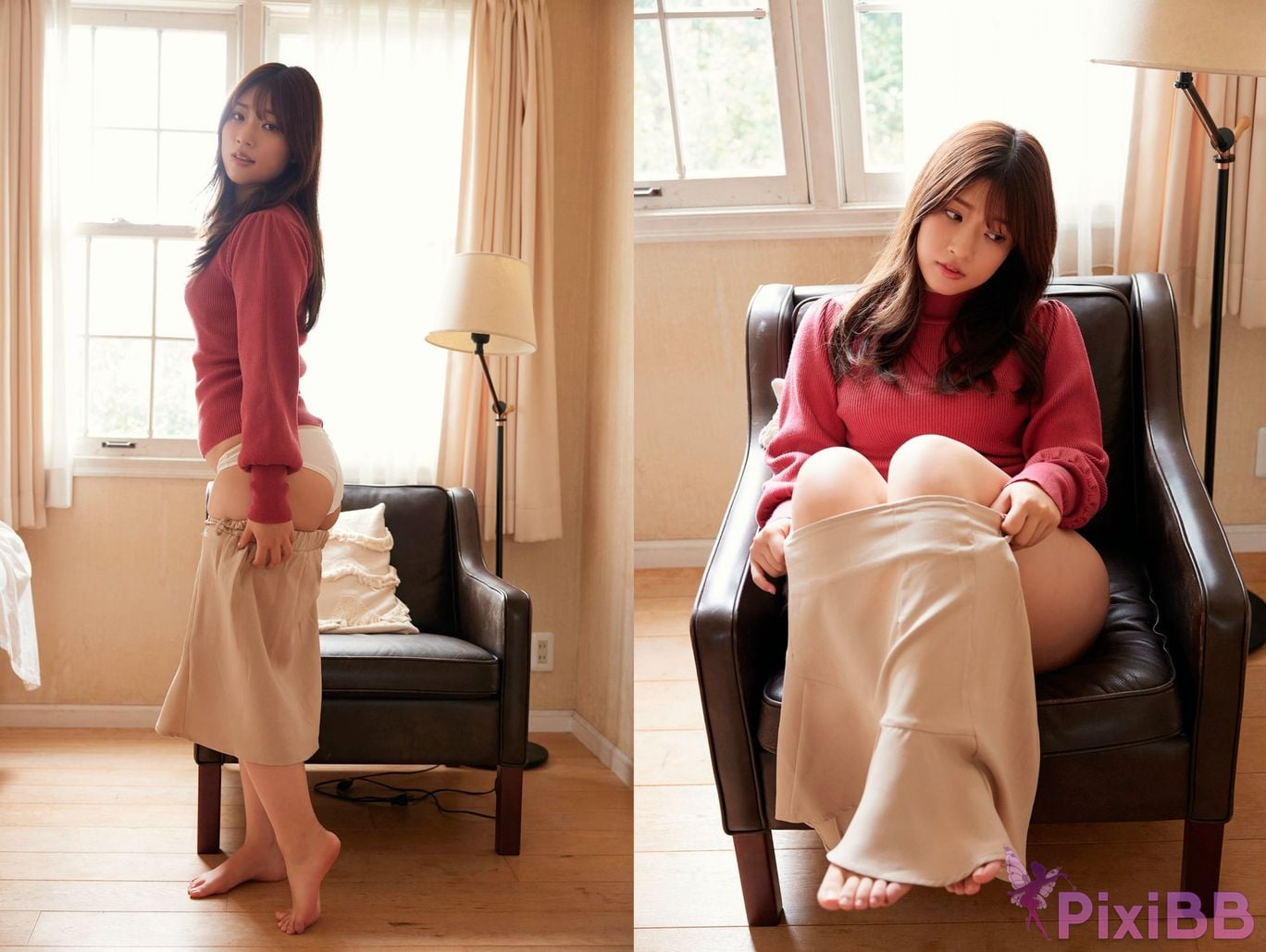Japanese Idol Rie Miyagi Just staring at me PixiBB.COM 007