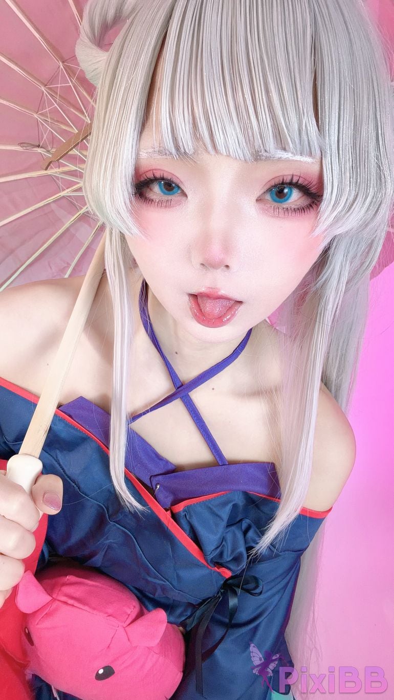 Cosplayer chuchu Nagomitei Kaguya chans puffer LIVE delivery PixiBB.COM 102.JPG