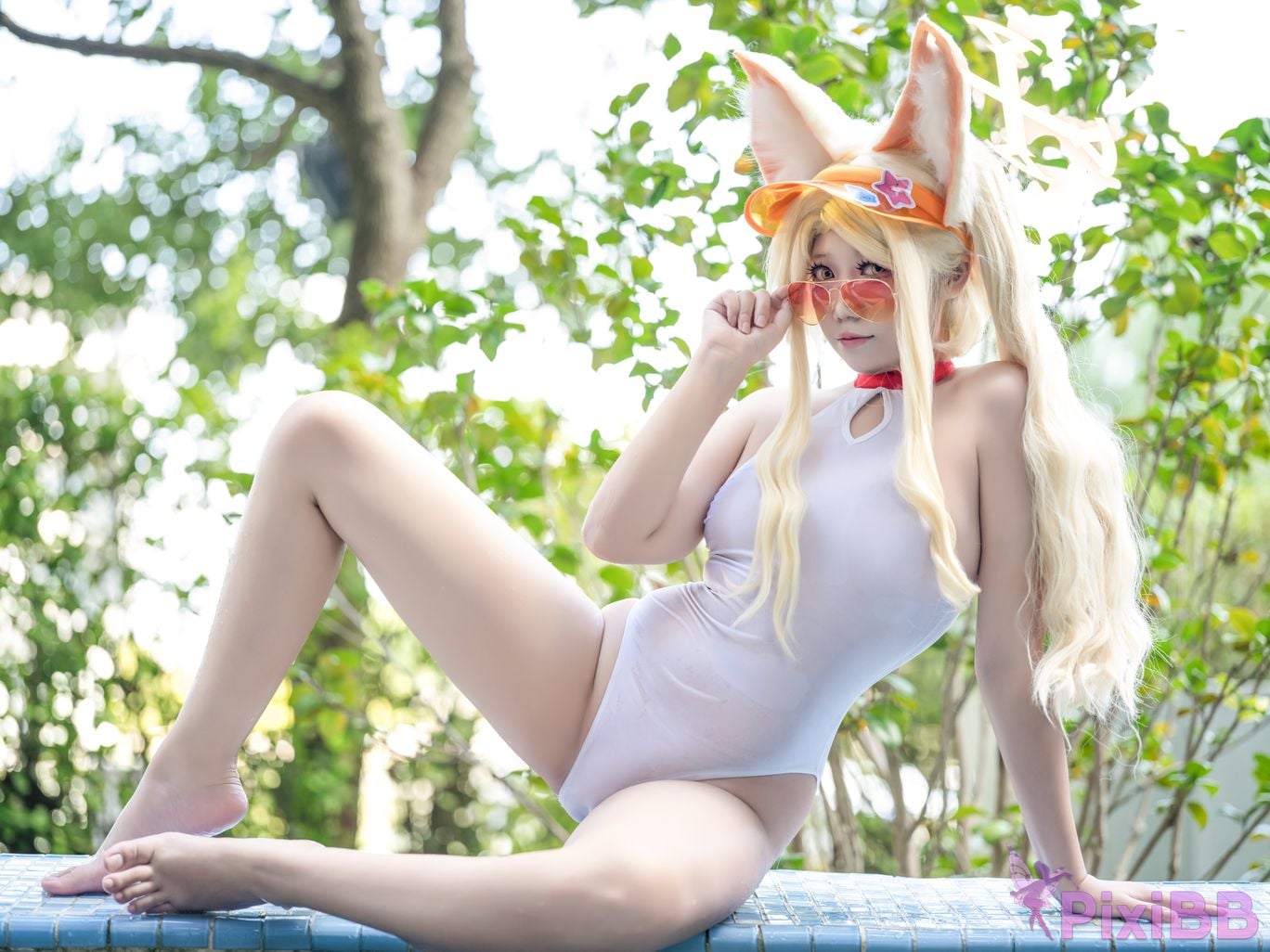 Cosplayer Falling Star Great Cleverness Yurizono Seia Swimsuit version March 2026 PixiBB.COM 002