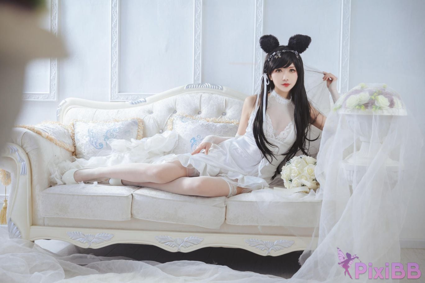 Cosplayer Minamoto Saki meow love bride PixiBB.COM 008