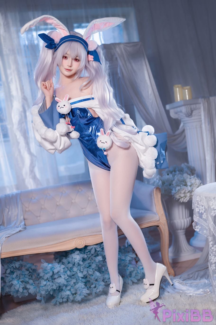 Cosplayer Sakurai Nene azur lane Lafite rabbit modification PixiBB.COM 001