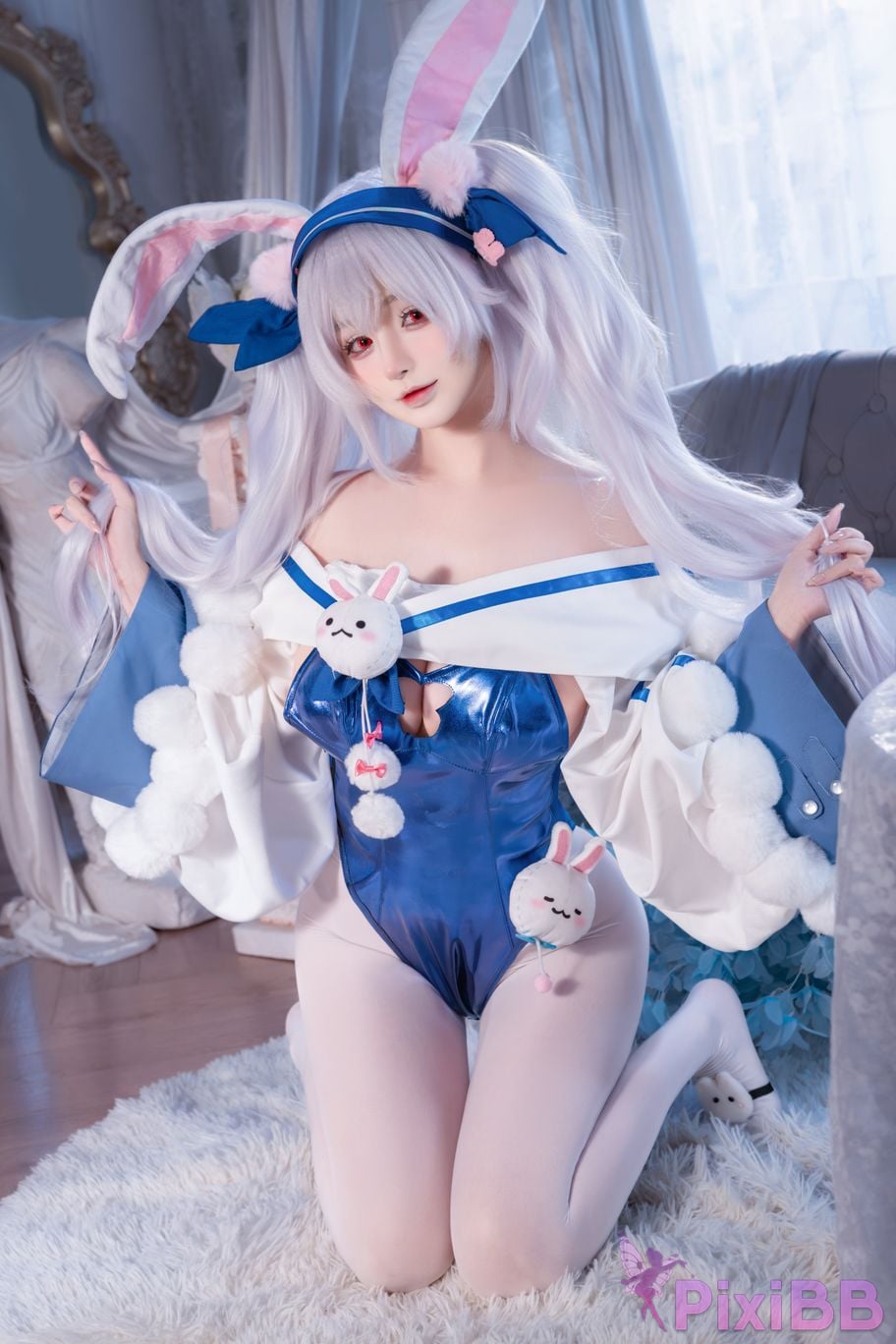 Cosplayer Sakurai Nene azur lane Lafite rabbit modification PixiBB.COM 004