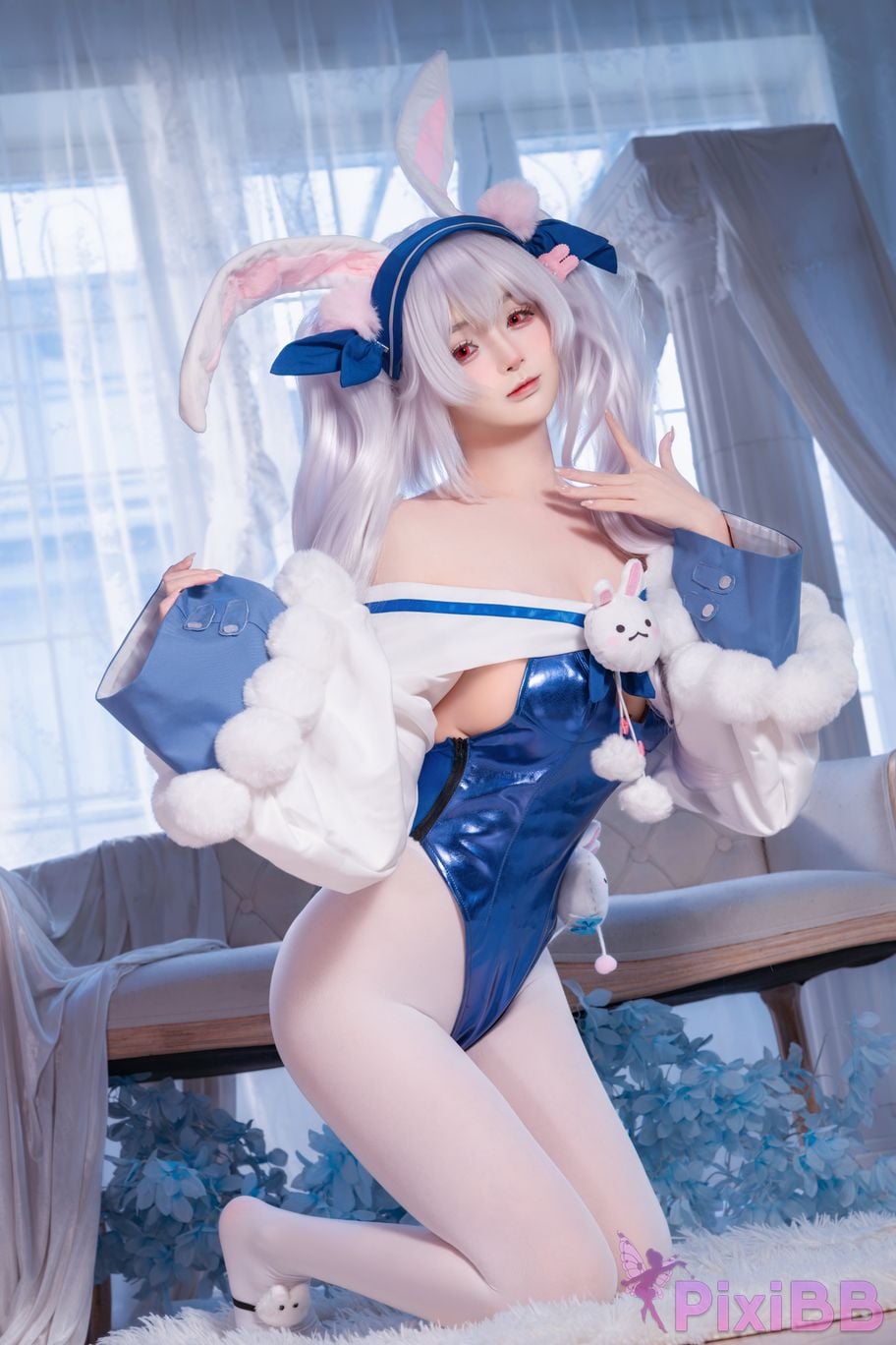 Cosplayer Sakurai Nene azur lane Lafite rabbit modification PixiBB.COM 005