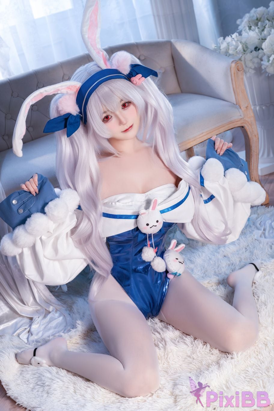 Cosplayer Sakurai Nene azur lane Lafite rabbit modification PixiBB.COM 009