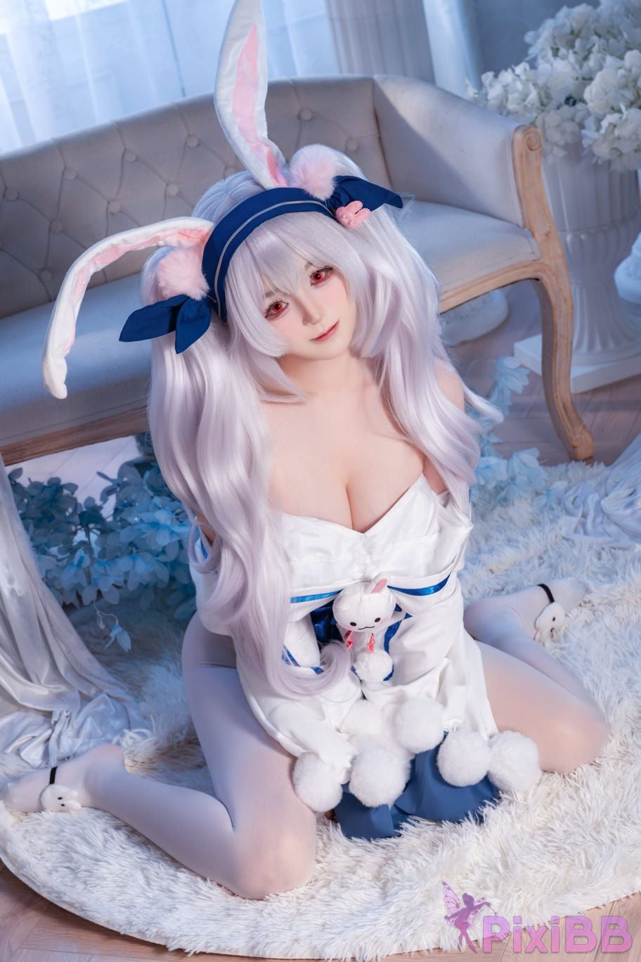 Cosplayer Sakurai Nene azur lane Lafite rabbit modification PixiBB.COM 010