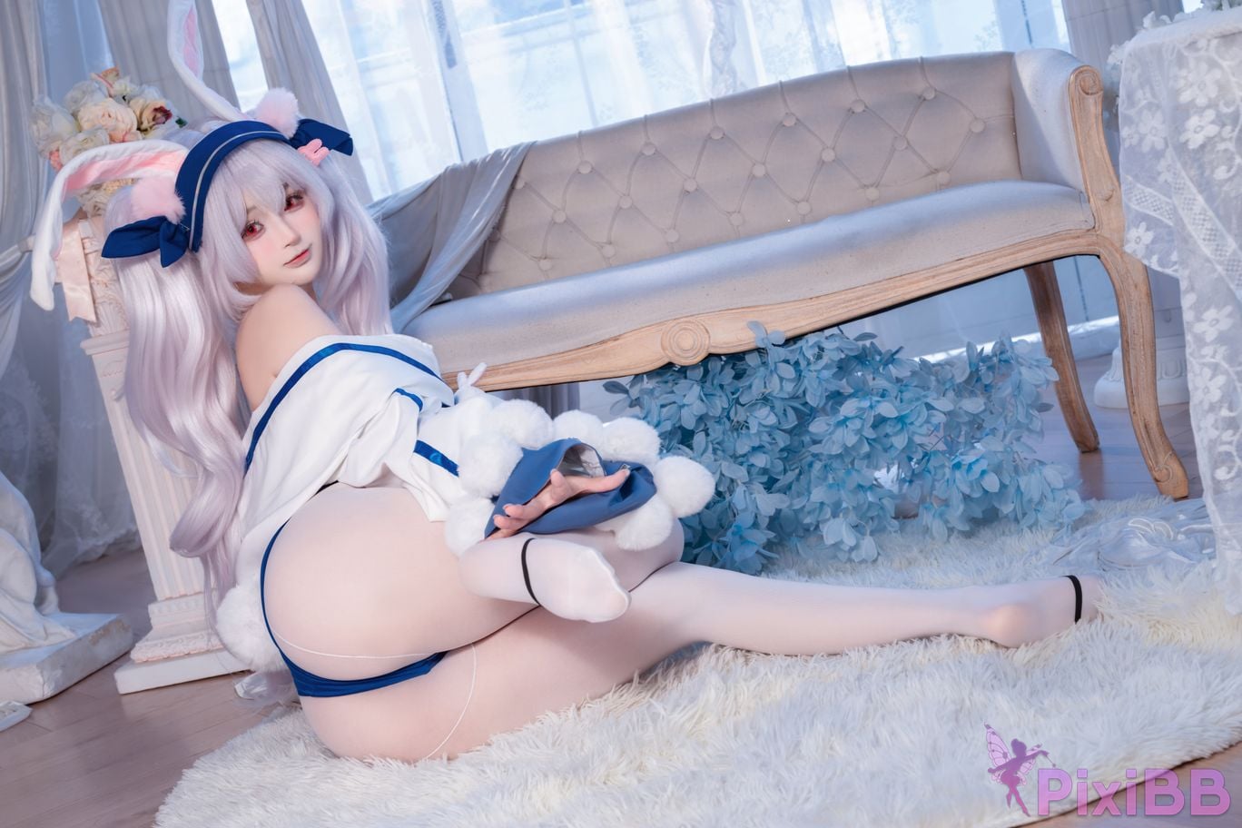 Cosplayer Sakurai Nene azur lane Lafite rabbit modification PixiBB.COM 011