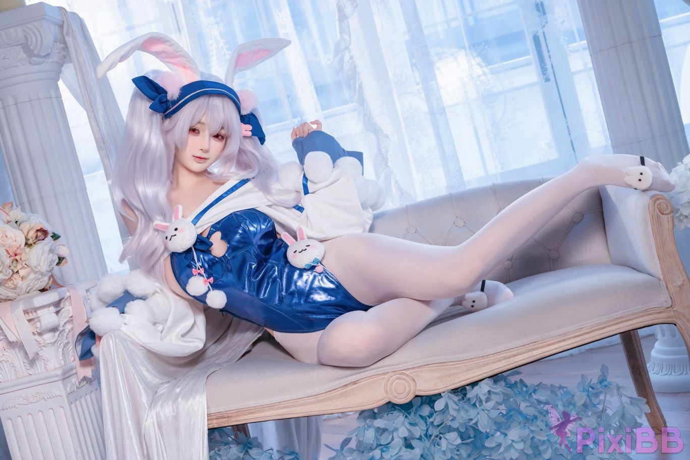 Cosplayer Sakurai Nene azur lane Lafite rabbit modification PixiBB.COM 017