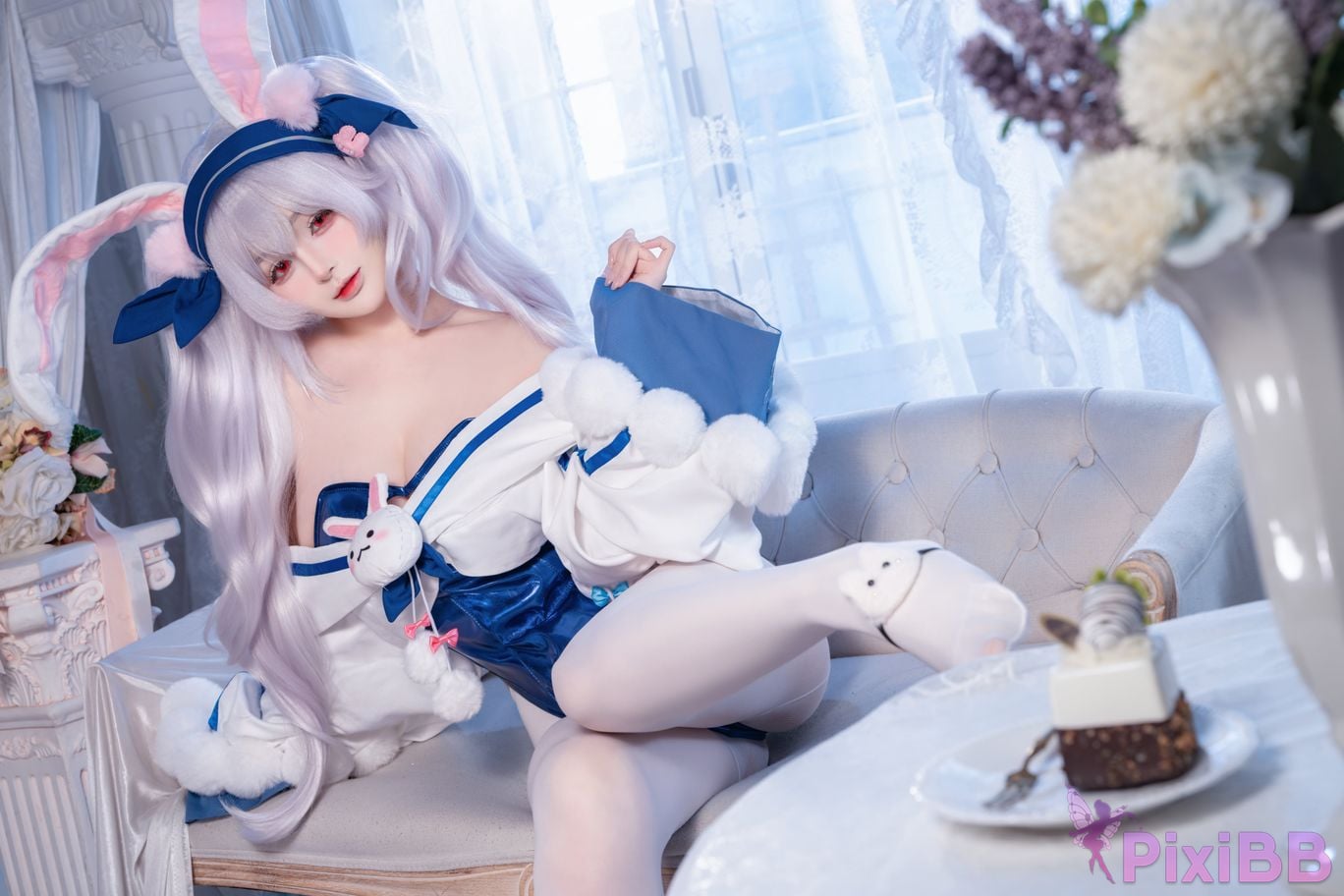 Cosplayer Sakurai Nene azur lane Lafite rabbit modification PixiBB.COM 024
