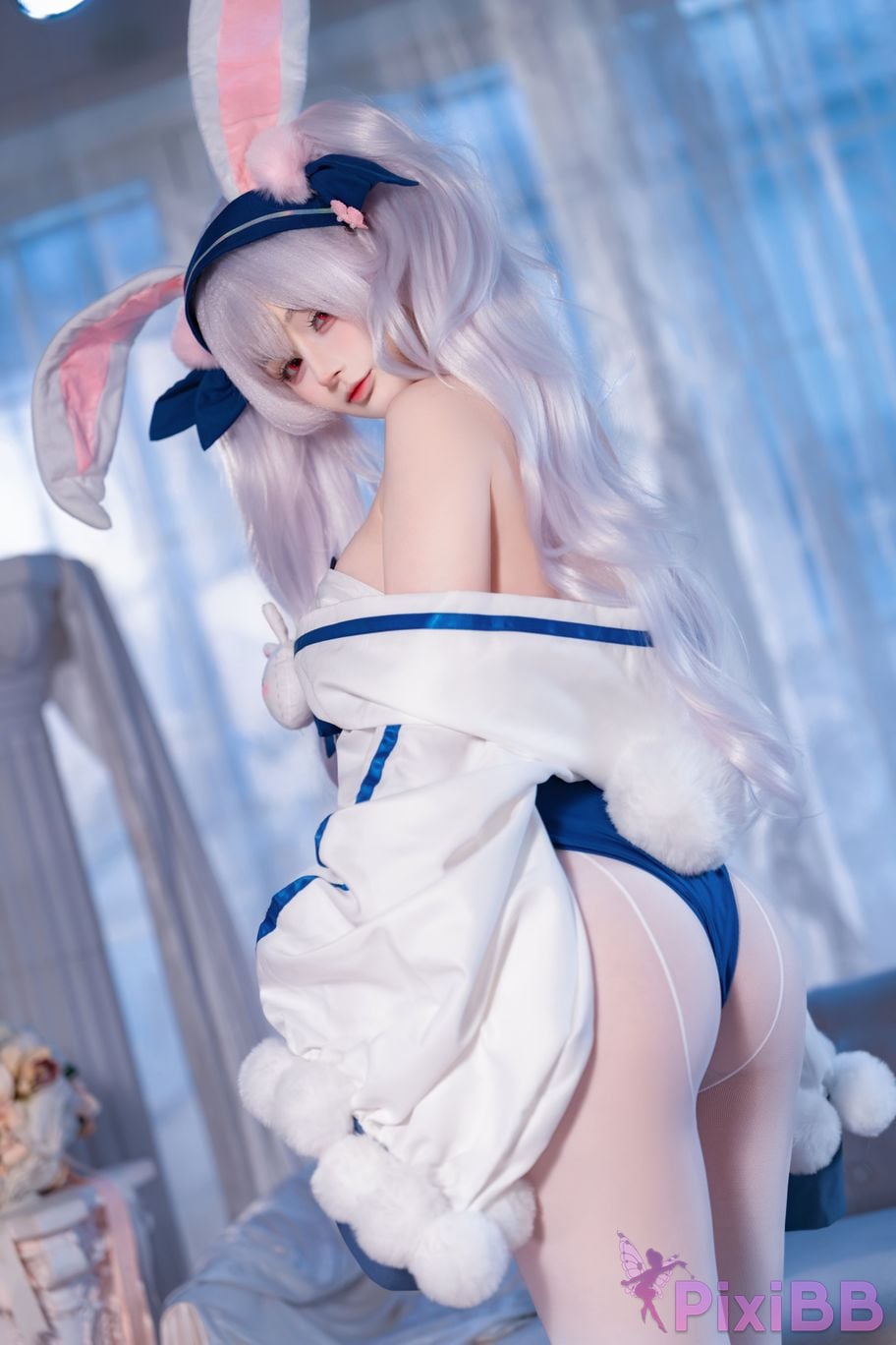 Cosplayer Sakurai Nene azur lane Lafite rabbit modification PixiBB.COM 026