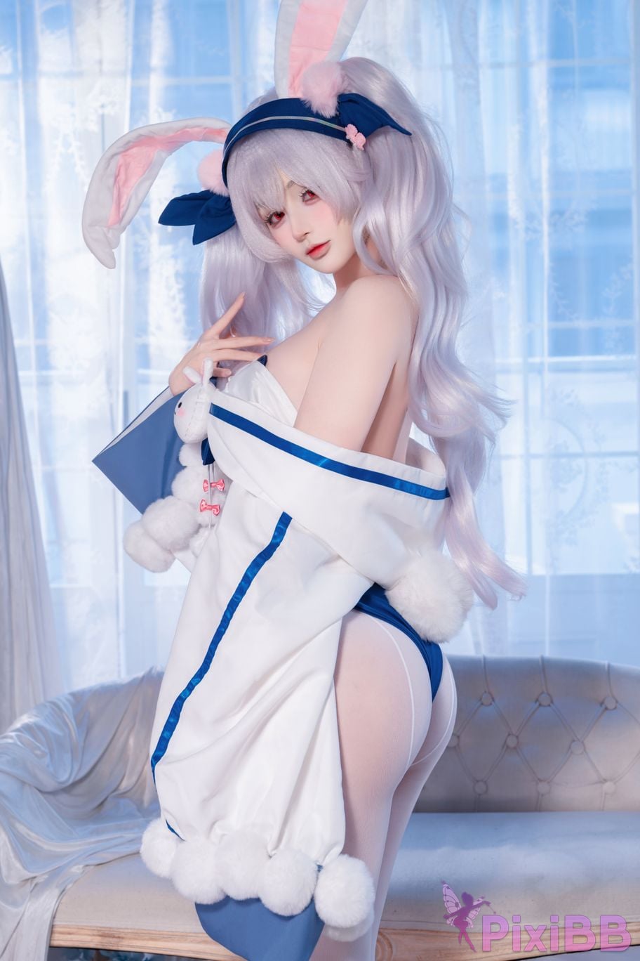 Cosplayer Sakurai Nene azur lane Lafite rabbit modification PixiBB.COM 027