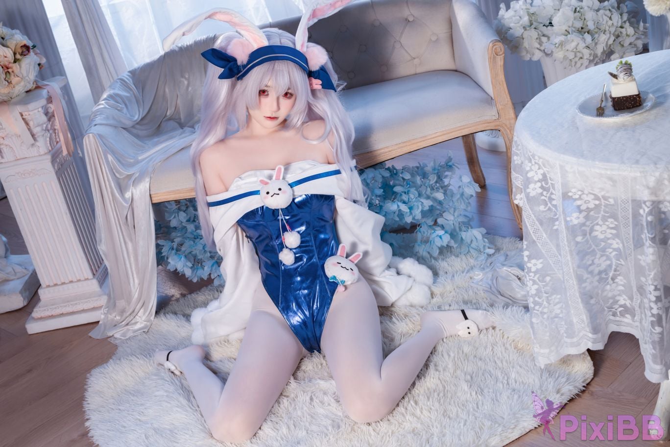 Cosplayer Sakurai Nene azur lane Lafite rabbit modification PixiBB.COM 029