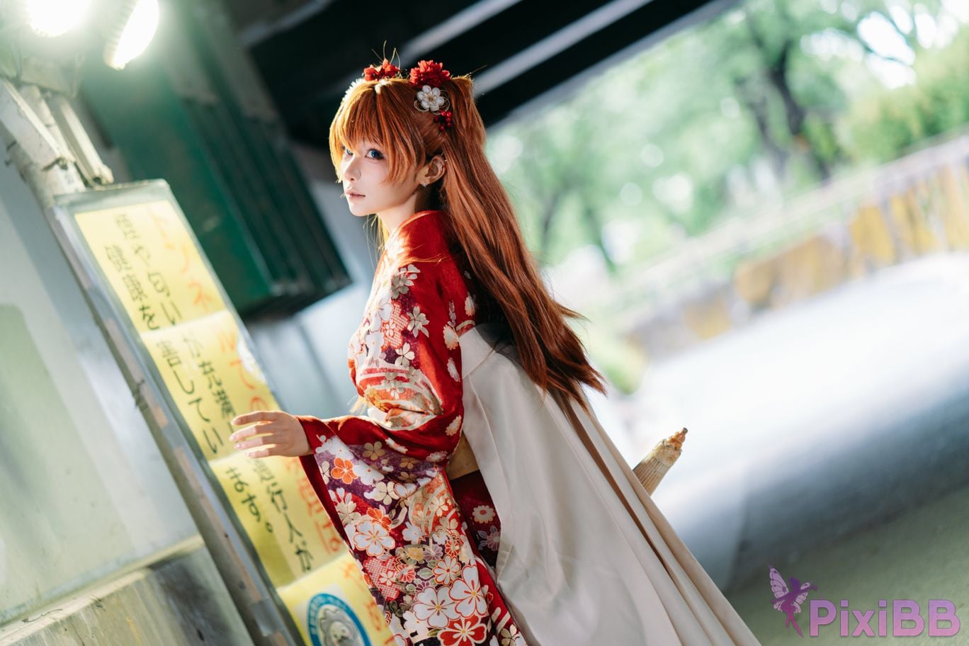 Cosplayer Stupid Momo EVA Asuka Japanese clothes PixiBB.COM 005