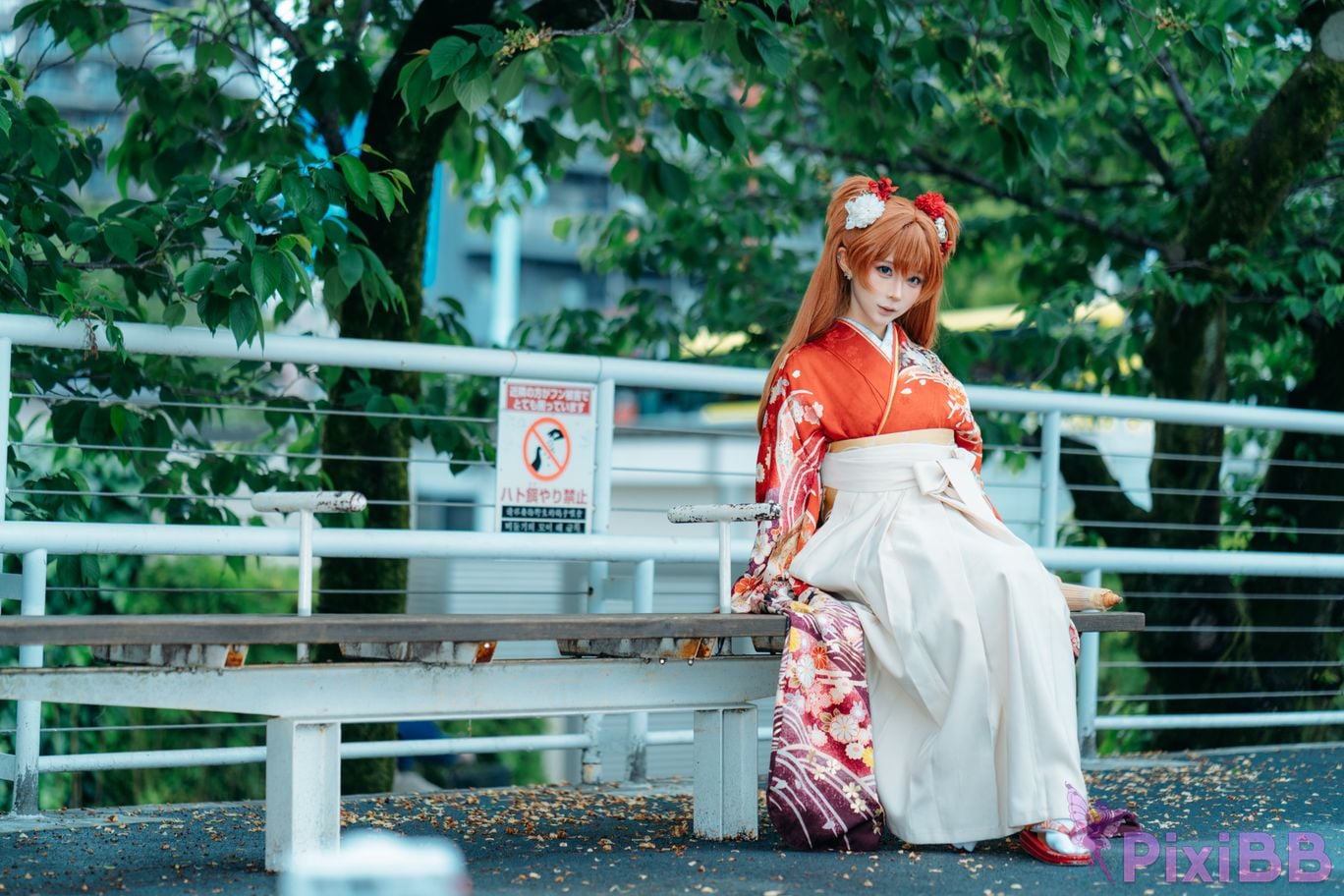 Cosplayer Stupid Momo EVA Asuka Japanese clothes PixiBB.COM 009