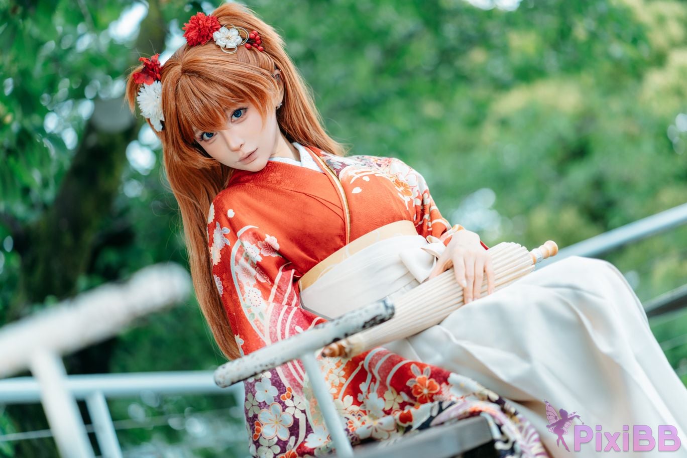 Cosplayer Stupid Momo EVA Asuka Japanese clothes PixiBB.COM 010