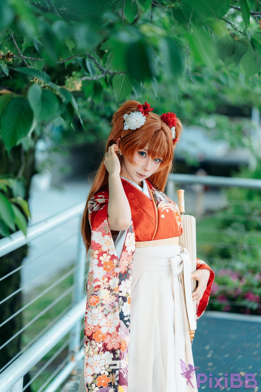 Cosplayer Stupid Momo EVA Asuka Japanese clothes PixiBB.COM 011