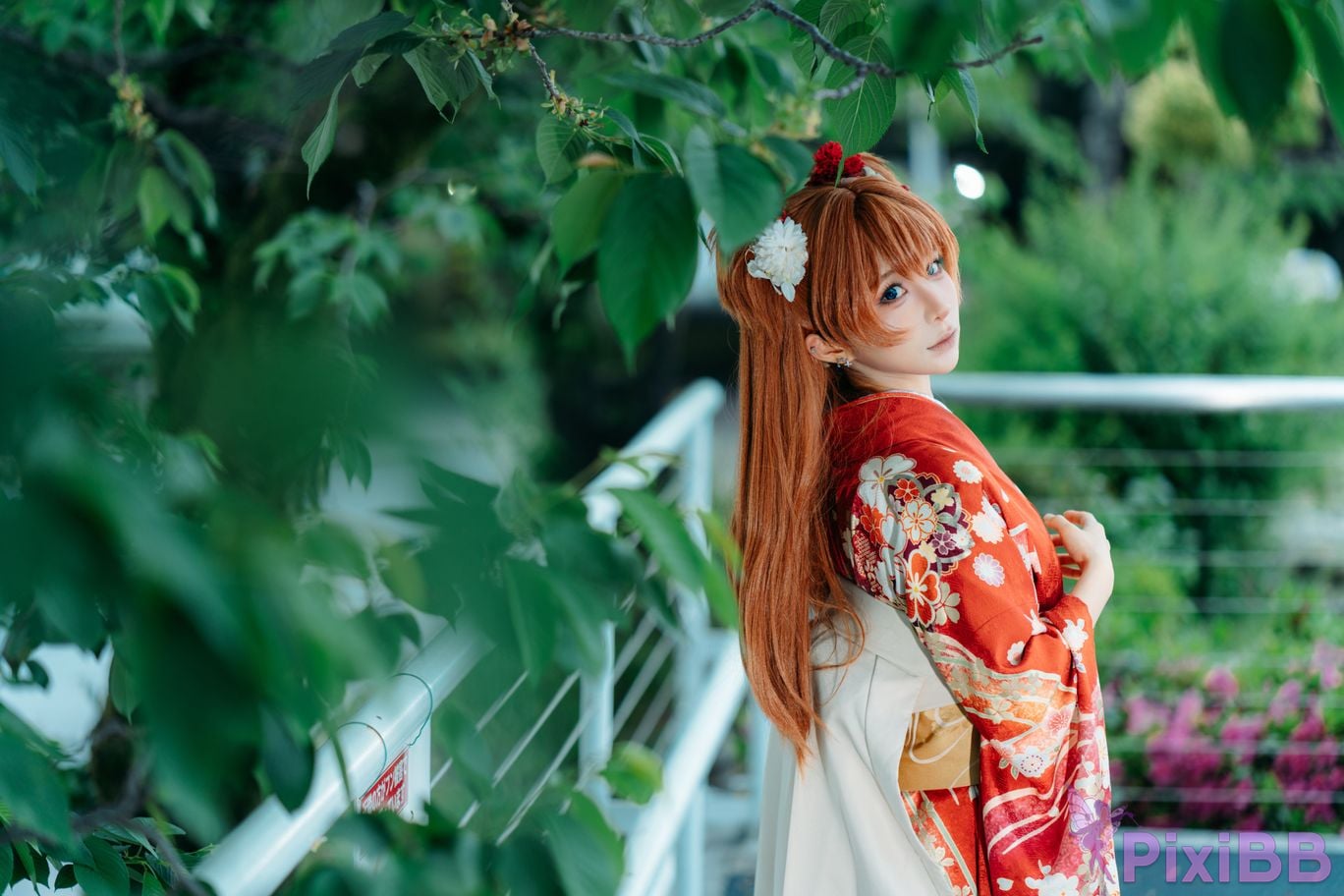Cosplayer Stupid Momo EVA Asuka Japanese clothes PixiBB.COM 012