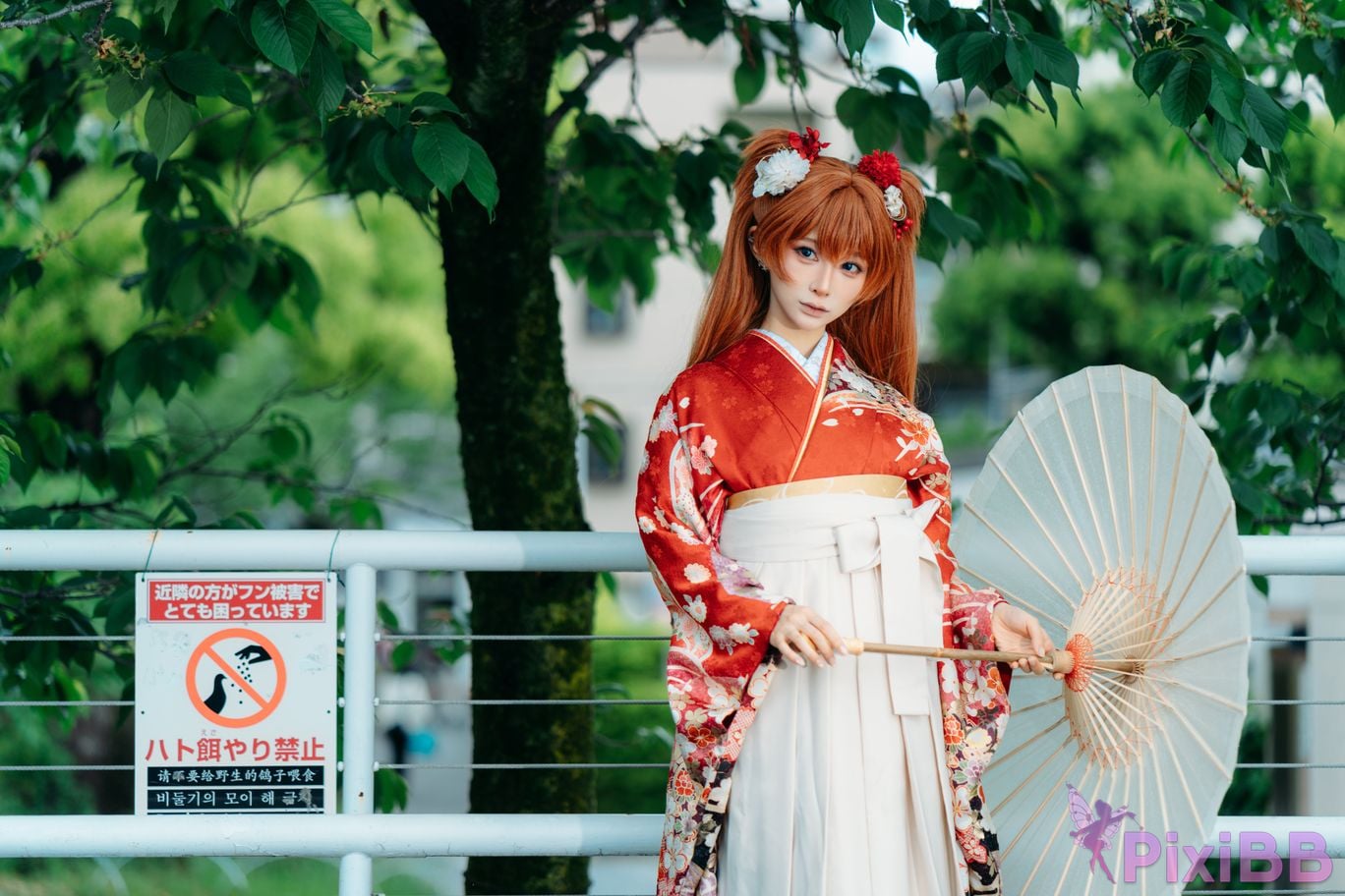 Cosplayer Stupid Momo EVA Asuka Japanese clothes PixiBB.COM 013