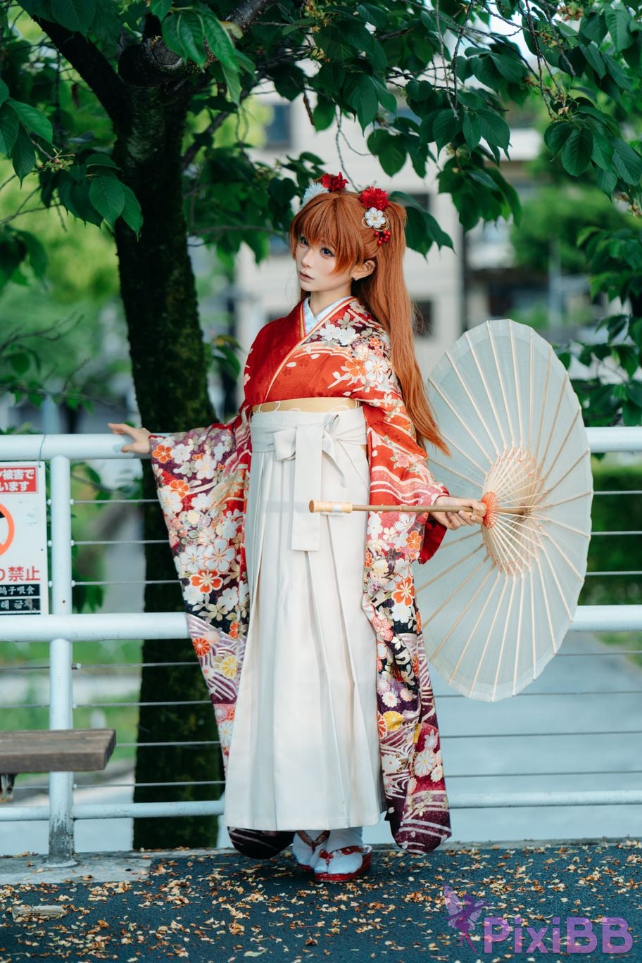 Cosplayer Stupid Momo EVA Asuka Japanese clothes PixiBB.COM 014