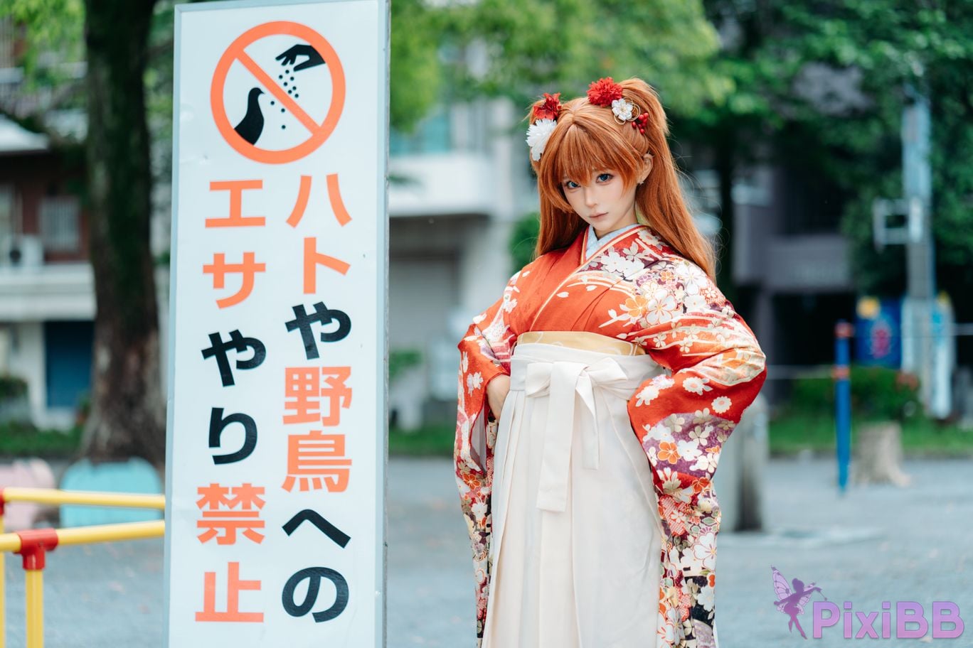 Cosplayer Stupid Momo EVA Asuka Japanese clothes PixiBB.COM 023