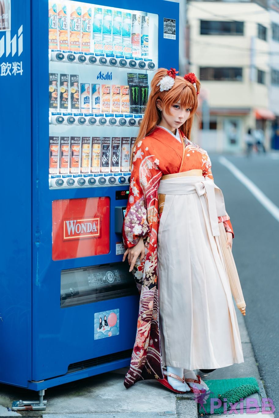 Cosplayer Stupid Momo EVA Asuka Japanese clothes PixiBB.COM 025