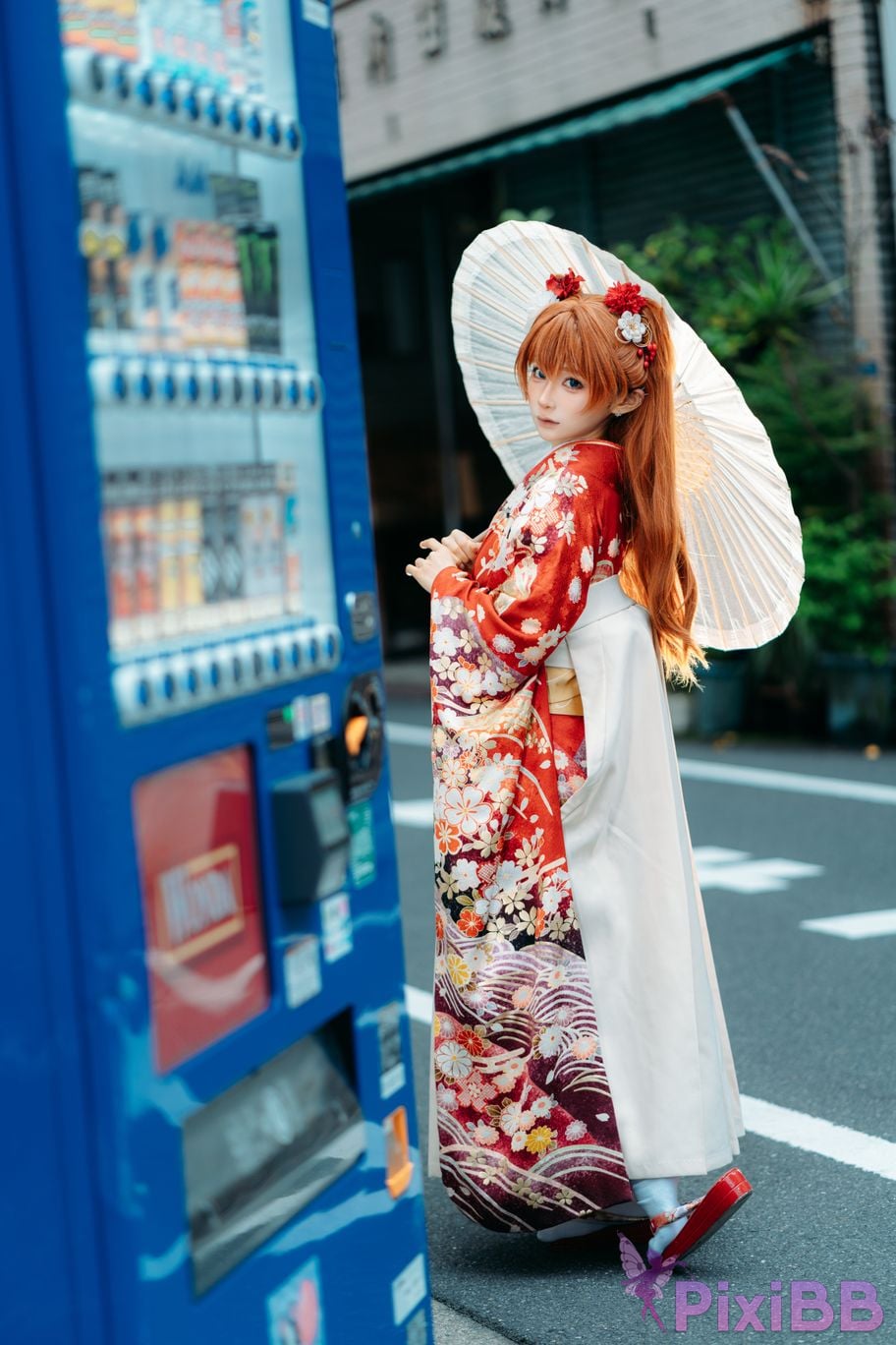 Cosplayer Stupid Momo EVA Asuka Japanese clothes PixiBB.COM 026