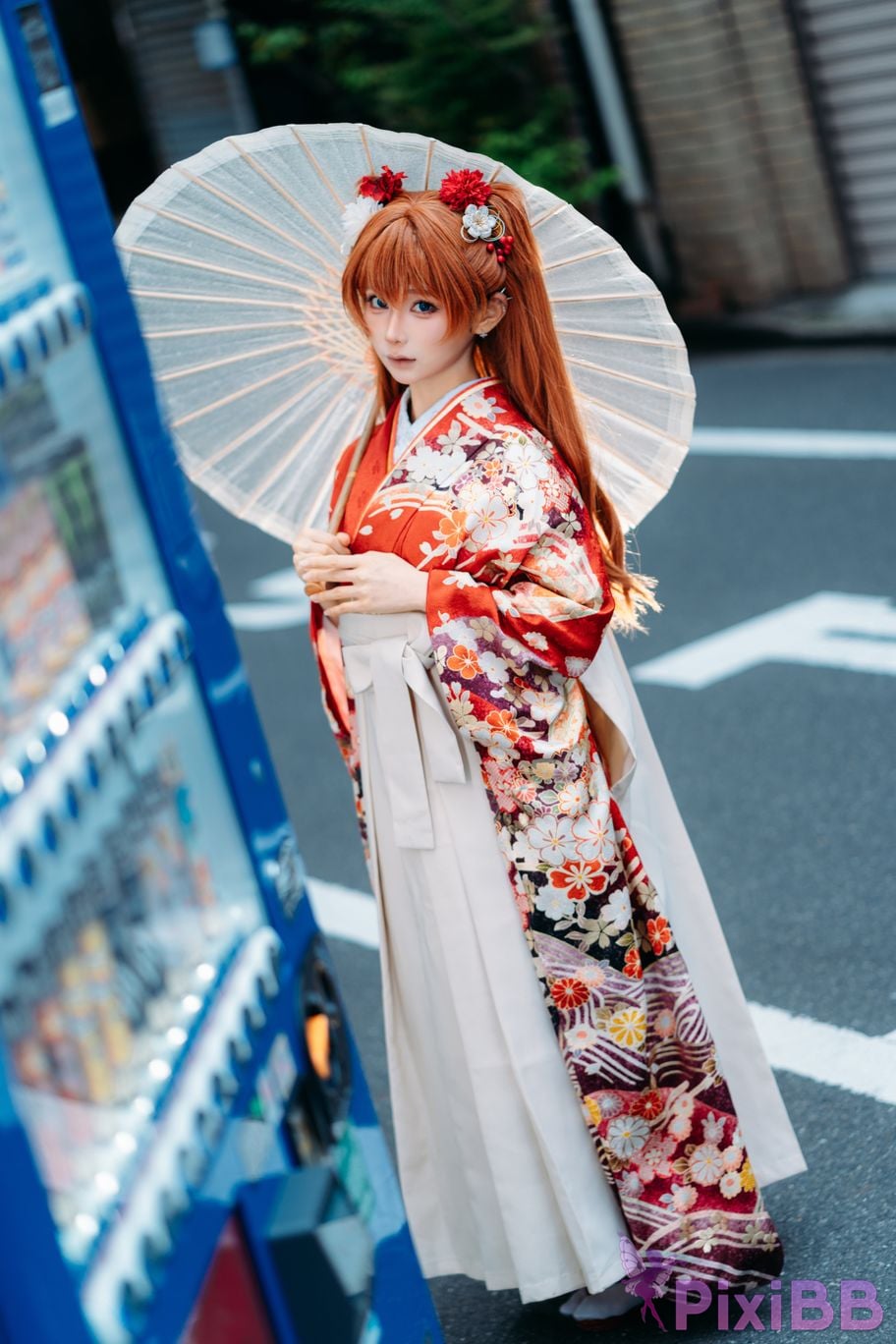 Cosplayer Stupid Momo EVA Asuka Japanese clothes PixiBB.COM 027