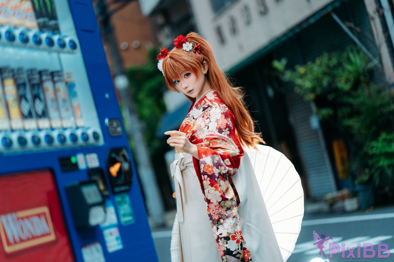 Cosplayer Stupid Momo EVA Asuka Japanese clothes PixiBB.COM 028